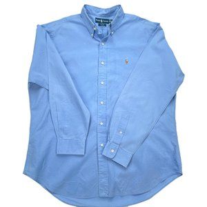 Blue Polo Ralph Lauren Classic Fit Long Sleeve Button Down Shirt - S XL (9.5/10)